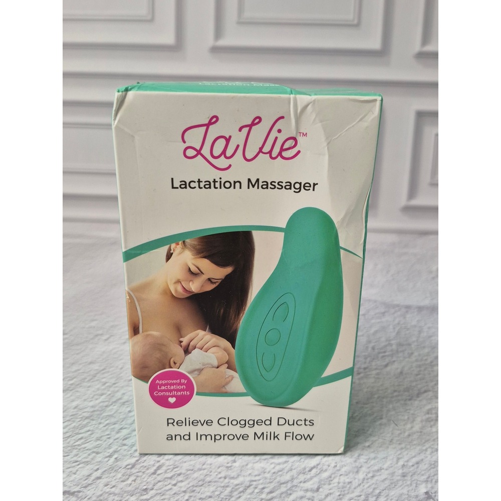 LaVie Lactation Massager Teal LV-LM1-TEAL Breastfeeding Milk Flow Relief